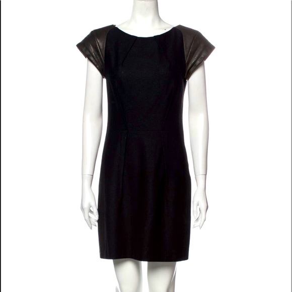 rag & bone Dresses & Skirts - 🤎Rag and Bone wool mini dress with leather trim🖤